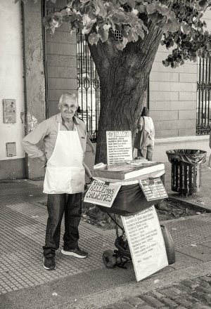 Friendly Sandwich Vendor B&W.jpg