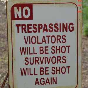 Trespassing violators will be shot.JPG